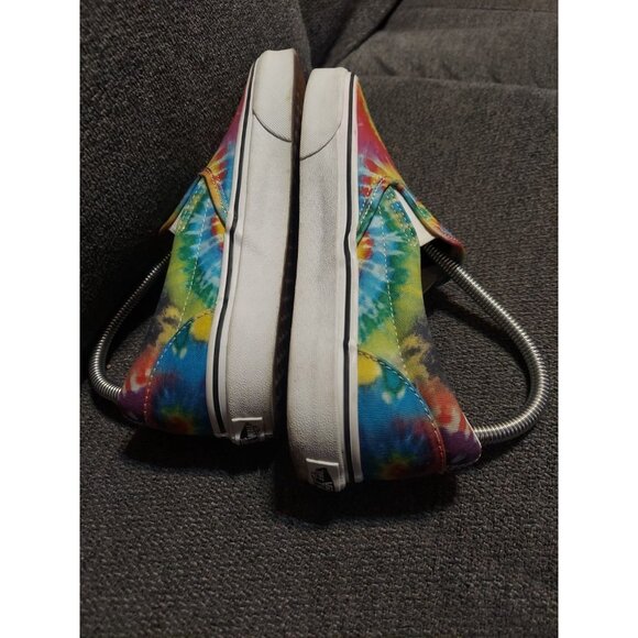 Vans Tie Dye Multicolor Slip-On Skate Shoes Unisex Men 6.5 Women 8 Rainbow - Picture 7 of 12